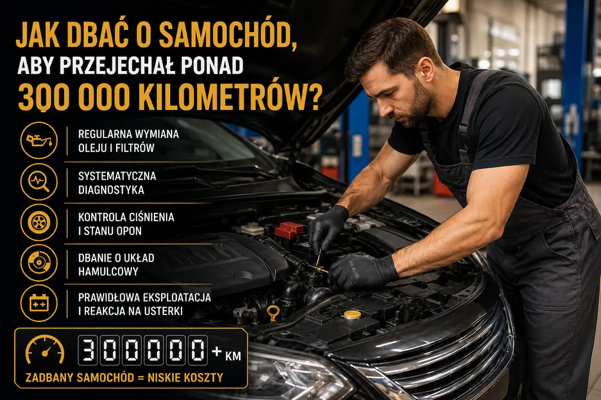 Jak dbać o samochód, aby przejechał ponad 300 000 kilometrów?