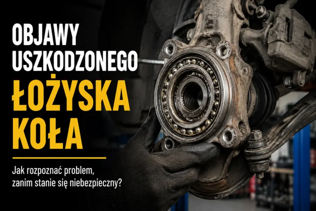 Objawy uszkodzonego łożyska koła. Jak rozpoznać problem, zanim stanie się niebezpieczny? 17 Objawy uszkodzonego łożyska koła – mechanik sprawdza łożysko i piastę koła w warsztacie samochodowym.