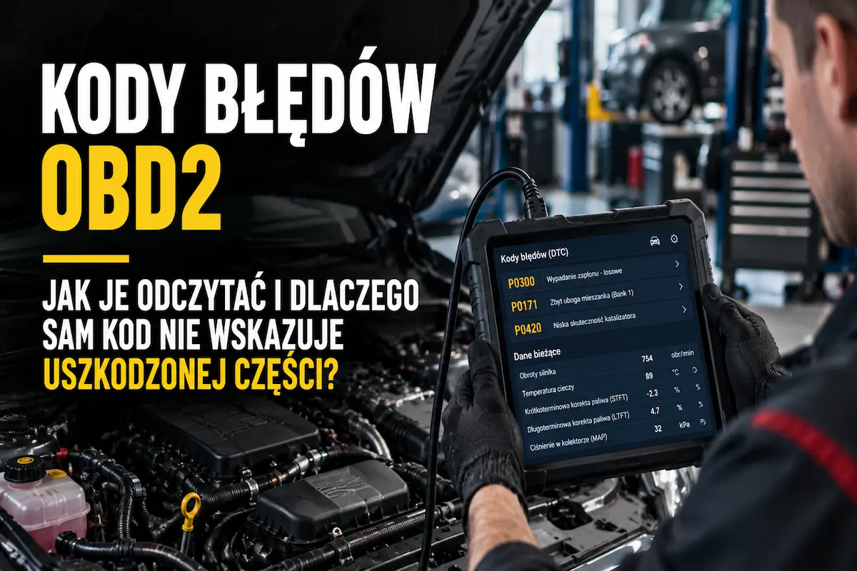 Kody błędów OBD2 – jak je odczytać i dlaczego sam kod nie wskazuje uszkodzonej części?